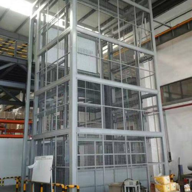 青湖路街道导轨式升降平台货梯